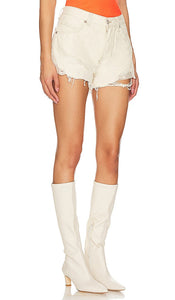 Free People x We The Free Now Or Never Denim Short in Cream