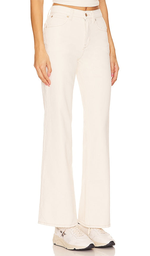 Free People x We The Free Tinsley Baggy High Rise in Ivory