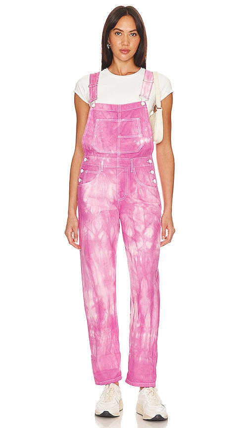 Free People x We The Free Ziggy Denim Overall In Electric Bouquet in Pink - Free People x We The Free Ziggy - Salopette en jean avec bouquet électrique - Rose - Free People x We The Free Ziggy 牛仔背带裤，粉色电动花束 - Free People x We The Free Ziggy Denim-Overall in Electric Bouquet in Pink - Free People x We The Free Ziggy 데님 오버롤 인 일렉트릭 부케 핑크 - Free People x We La tuta in denim Free Ziggy in bouquet elettrico in rosa