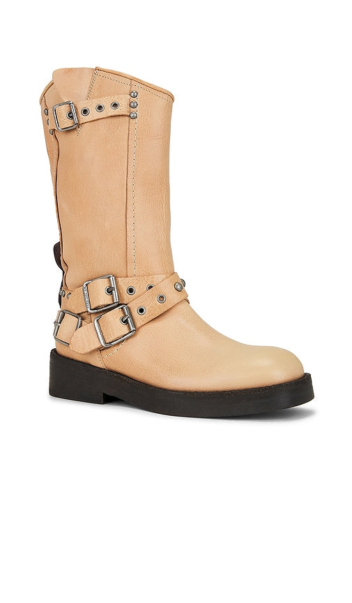 Free People x We the Free Janey Engineer Boot in Beige