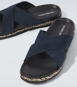Frescobol Carioca Breno suede espadrille sandals