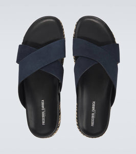 Frescobol Carioca Breno suede espadrille sandals