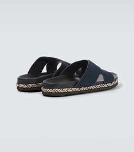 Frescobol Carioca Breno suede espadrille sandals