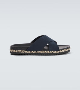 Frescobol Carioca Breno suede espadrille sandals