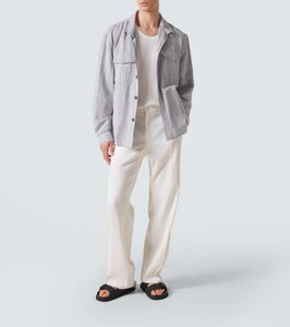 Frescobol Carioca Nuno cotton and linen overshirt