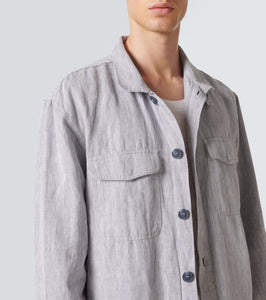 Frescobol Carioca Nuno cotton and linen overshirt