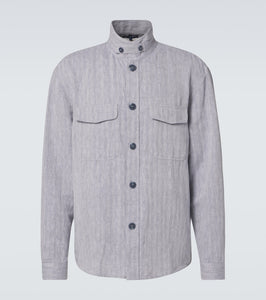 Frescobol Carioca Nuno cotton and linen overshirt