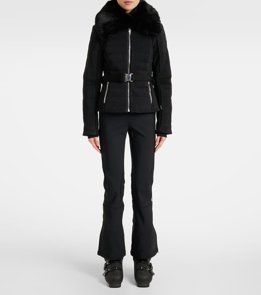 Fusalp Gitu smocked satin twill ski jacket