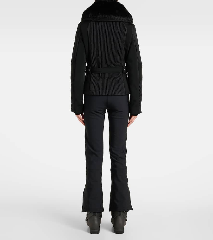 Fusalp Gitu smocked satin twill ski jacket