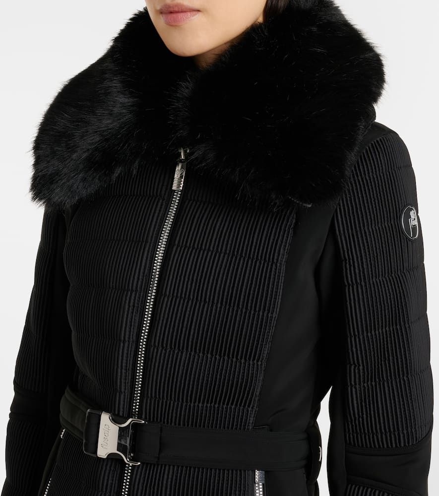 Fusalp Gitu smocked satin twill ski jacket