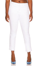 Good American Good Straight Undone Hem in White