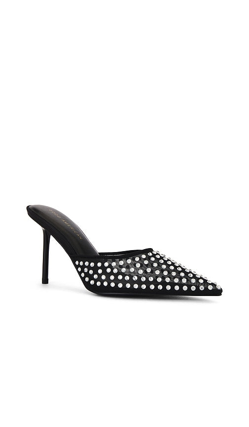 Good American Crystal Mule in Black