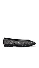 Good American Crystal Flat in Black | Black001 Black Flats for Women