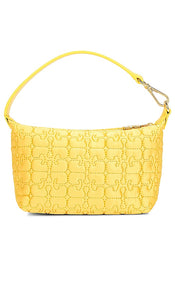 Ganni Butterfly Small Pouch in Yellow