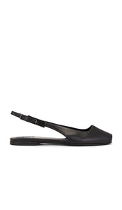 GIA BORGHINI Vera Flat in Black | Black Black Flats for Women