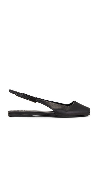 GIA BORGHINI Vera Flat in Black | Black Black Flats for Women