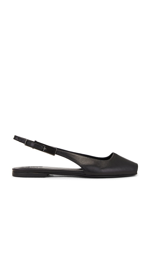 GIA BORGHINI Vera Flat in Black | Black Black Flats for Women
