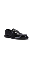 GCDS Wirdo Patent Monogram Loafers in Black