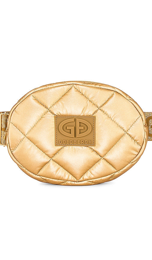 Goldbergh French Fanny Pack in Metallic Gold