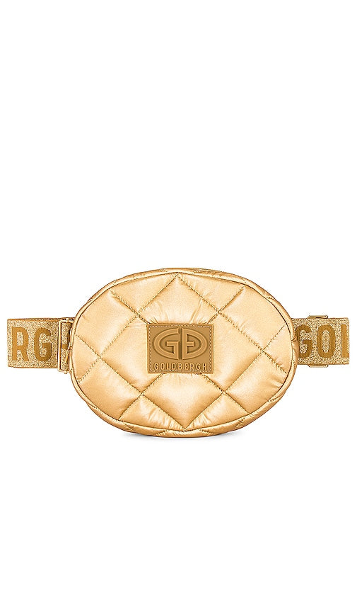 Goldbergh French Fanny Pack in Metallic Gold