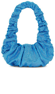 GIUSEPPE DI MORABITO Rhinestone Shoulder Bag in Blue