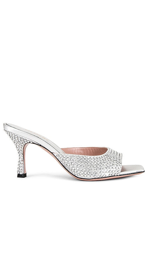 GEDEBE Dita 75 Mule in Metallic Silver - Mule GEDEBE Dita 75 en Argent Métallisé - GEDEBE Dita 75 金属银穆勒鞋 - GEDEBE Dita 75 Mule in Metallic-Silber - GEDEBE Dita 75 뮬 메탈릭 실버 소재 - Ciabatta GEDEBE Dita 75 in argento metallizzato