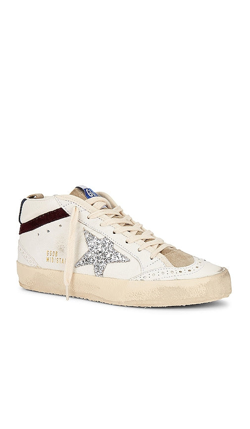 Golden Goose Mid Star Sneaker in White
