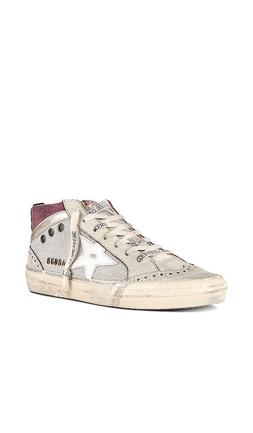 Golden Goose Mid Star Sneaker in Beige