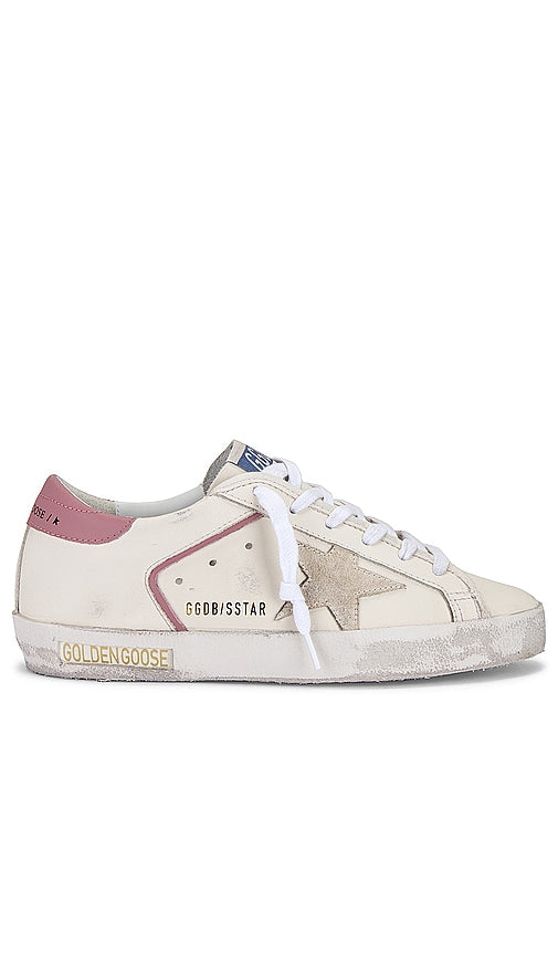 Golden Goose Super Star Sneaker in Cream | Cream  Seed Pearl  & Ash Rose Lifestyle Sneakers for Women