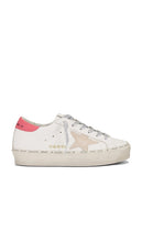 Golden Goose Hi Star Sneaker in White | White  Taupe  & Mineral Red Lifestyle Sneakers for Women
