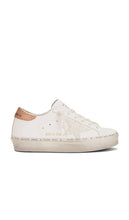Golden Goose Hi Star Sneaker in White | White  Butter  & Bronze Lifestyle Sneakers for Women