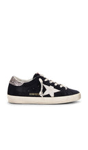 Golden Goose Super Star Sneaker in Navy | Blue  White  & Silver Lifestyle Sneakers for Women