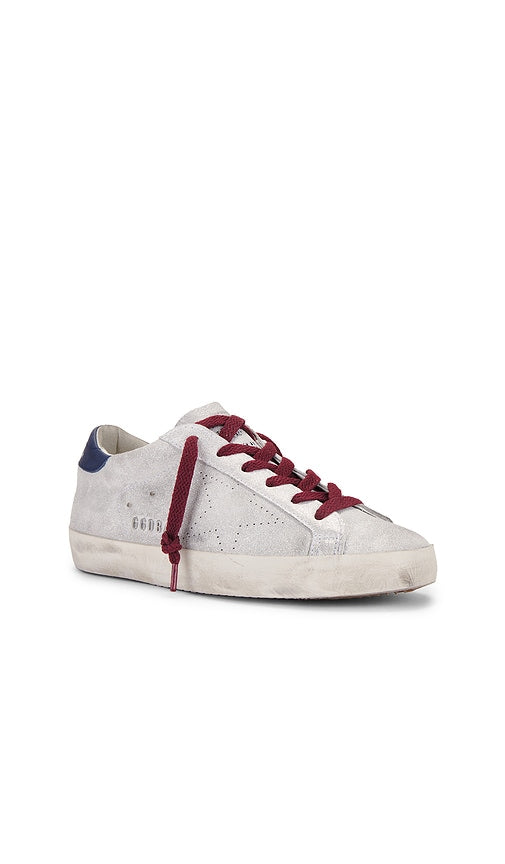 Golden Goose Super Star Sneaker in Metallic Silver