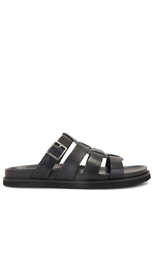 G.H.BASS Fisherman Sandal in Black | Men's Sandals & Slides in Black