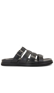 G.H.BASS Fisherman Sandal in Black | Men's Sandals & Slides in Black