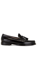 G.H.BASS Larkin Tassel Brogue Weejun in Black | Men's Loafers in Black