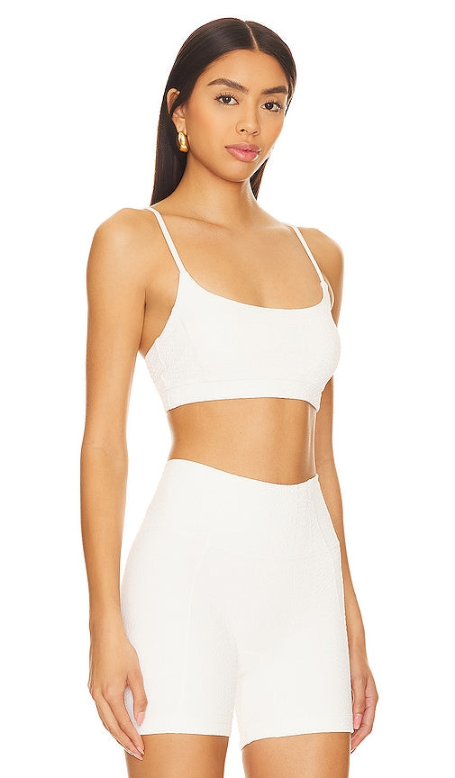 GIGI C Emery Sports Bra in White