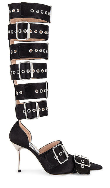 GIUSEPPE DI MORABITO Buckles Boots in Black - GIUSEPPE DI MORABITO Bottes à Boucles en Noir - GIUSEPPE DI MORABITO 黑色搭扣靴子 - GIUSEPPE DI MORABITO Stiefel mit Schnallen in Schwarz - GIUSEPPE DI MORABITO 버클 부츠블랙 색상 - GIUSEPPE DI MORABITO Stivali con fibbie in nero