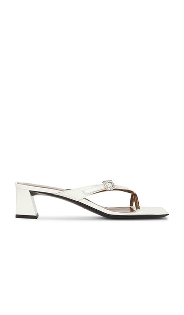 Giuseppe Zanotti Kelly 45 Sandal in White | Blanc Heeled Sandals for Women