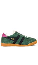 Gola Elan Sneaker in Green | Evergreen  Black & Fuchsia Low Top Sneakers for Women