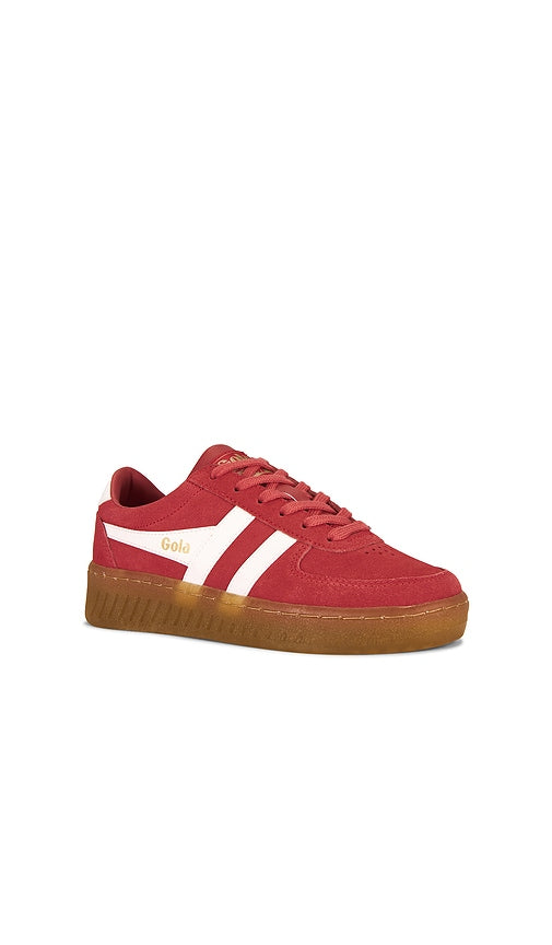 Gola Women's Grandslam Suede Sneakers in Coral