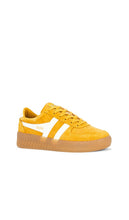 Gola Women's Grandslam Suede Sneakers in Mustard