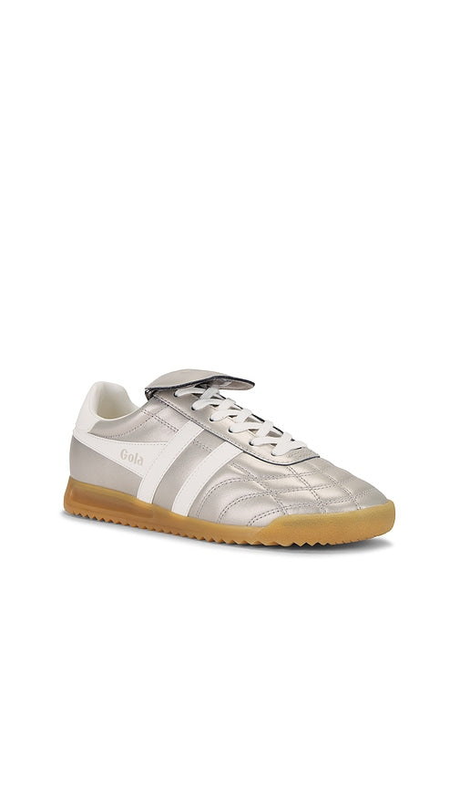 Gola Women's Stadium '86 Sneakers in Metallic Silver