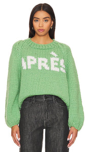GOGO Sweaters Apres Pullover in Green - GOGO Sweaters Pull d'après-midi vert - GOGO 毛衣 Apres 绿色套头衫 - GOGO Sweaters Apres Pullover in Grün - GOGO Sweaters Apres 풀오버 그린 색상 - GOGO Maglioni Apres Pullover in verde