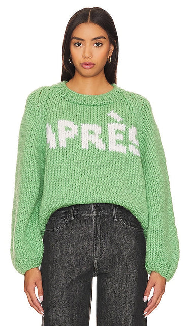 GOGO Sweaters Apres Pullover in Green - GOGO Sweaters Pull d'après-midi vert - GOGO 毛衣 Apres 绿色套头衫 - GOGO Sweaters Apres Pullover in Grün - GOGO Sweaters Apres 풀오버 그린 색상 - GOGO Maglioni Apres Pullover in verde