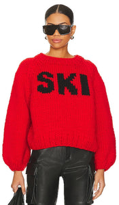 GOGO Sweaters Ski Pullover in Red - GOGO Sweaters Pull de ski en rouge - GOGO 毛衣 红色滑雪套头衫 - GOGO Sweaters Skipullover in Rot - GOGO 스웨터 스키 풀오버 레드 색상 - Maglioni GOGO Pullover da sci in rosso