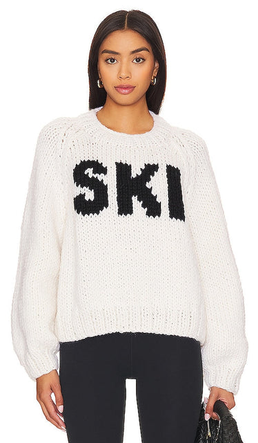 GOGO Sweaters Ski Pullover in White - GOGO Sweaters Pull de ski en blanc - GOGO 毛衣 白色滑雪套头衫 - GOGO Sweaters Skipullover in Weiß - GOGO 스웨터 스키 풀오버 화이트 색상 - Maglioni GOGO Pullover da sci in bianco