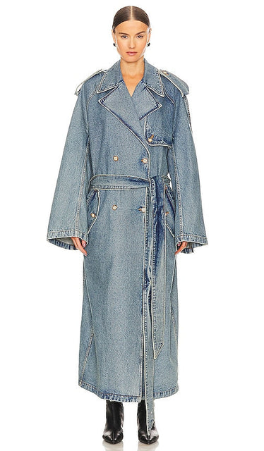 GRLFRND Adrienne Trench in Blue - GRLFRND Trench Adrienne en Bleu - GRLFRND Adrienne 蓝色风衣 - GRLFRND Adrienne Trench in Blau - GRLFRND Adrienne 트렌치 블루 색상 - GRLFRND Trench Adrienne in blu