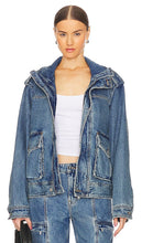GRLFRND Arden Cargo Jacket in Blue