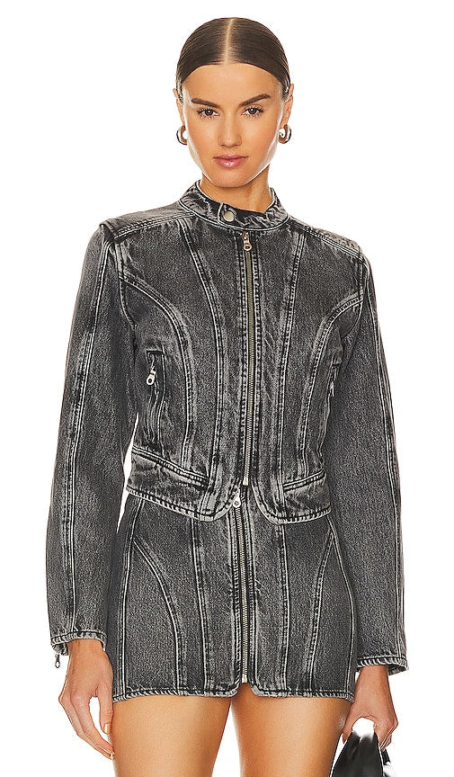 GRLFRND Ash Racer Jacket in Black - Veste GRLFRND Ash Racer en noir - GRLFRND Ash 黑色赛车夹克 - GRLFRND Ash Racer Jacke in Schwarz - GRLFRND 애쉬 레이서 재킷블랙 색상 - Giacca GRLFRND Ash Racer in nero